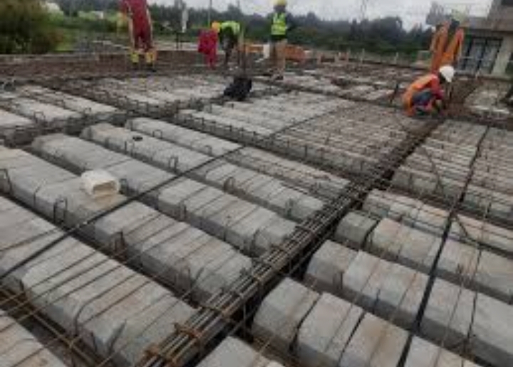 Construction site workers